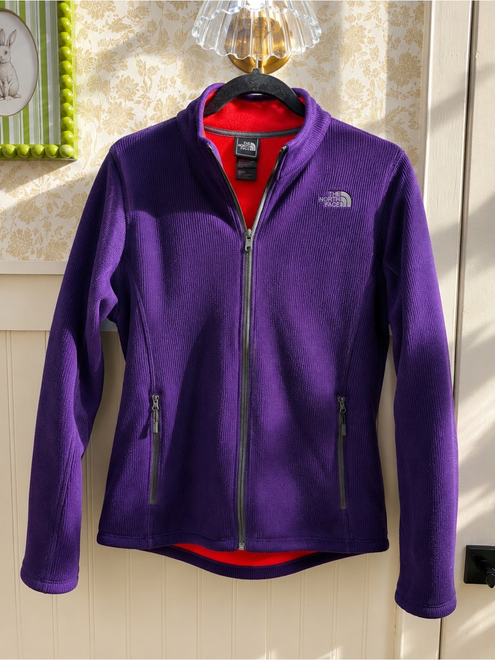 The North Face Women’s Small Purple Full Zip Fleece Jacket - Picture 2 of 5